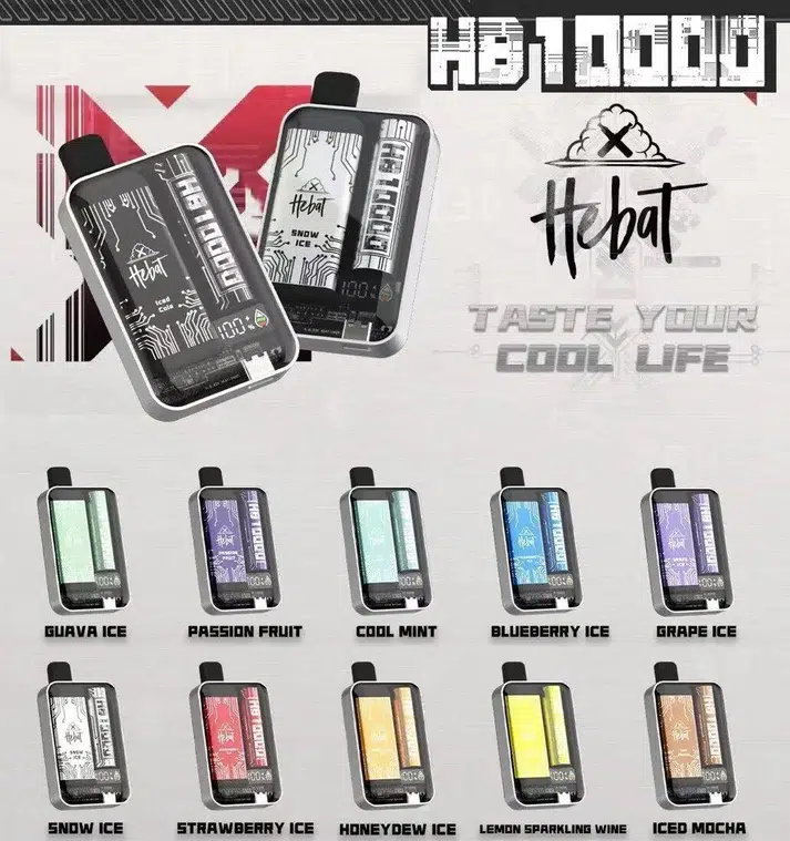 喜貝 Xibei 10000口 拋棄式電子煙 產品外觀展示圖